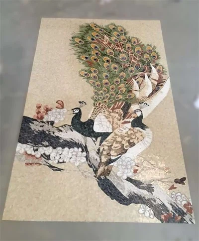 Teils Mosaig Patrwm Peacock