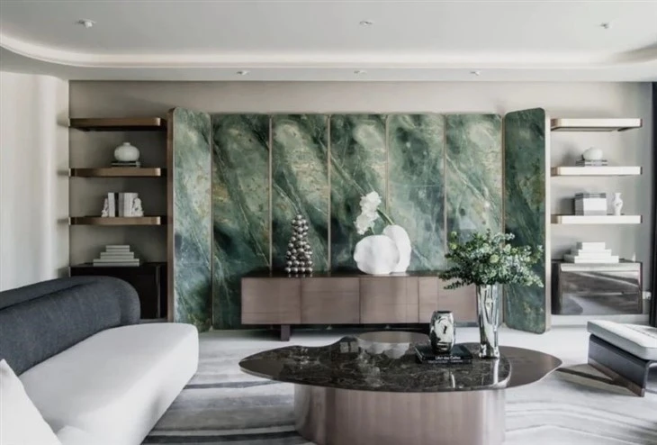 Wild West Green Marble Slab